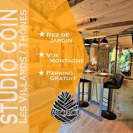 Studio Du Coin - Vue Montagne, Au Calme, Terrasse - Aravistour Apartment Les Villards-sur-Thônes Екстериор снимка